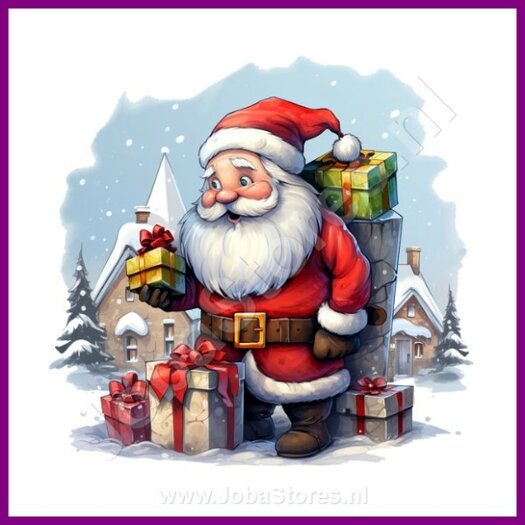 Crystal Diamond Painting Santa Claus with gift bag (size of your choice) -  Shop now - JobaStores