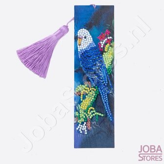 Diamond Painting Bookmark Parakeet