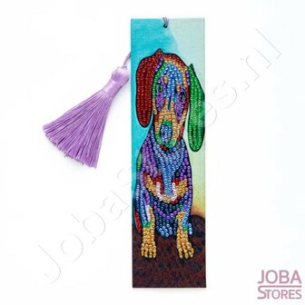 Diamond Painting Bookmark Dog 03