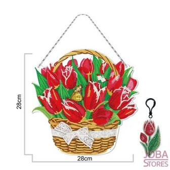 Diamond Painting Hanging Ornament Tulips (28cm)