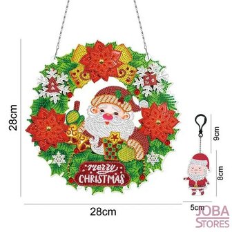 Diamond Painting Christmas Wreath with lighting 005