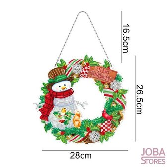 Diamond Painting Christmas Wreath with lighting 006