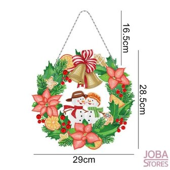 Diamond Painting Christmas Wreath with lighting 007