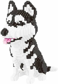 Nanoblocks Building Kit Balody Husky 01