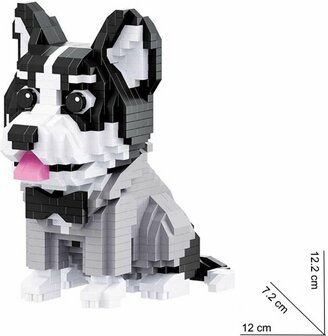 Nanoblocks Building Kit Balody Husky 02