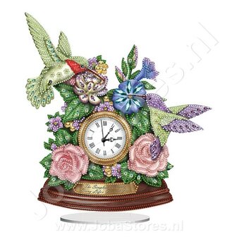 Diamond Painting Clock Hummingbird