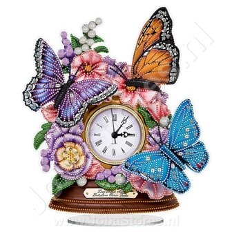 Diamond Painting Clock Butterflies