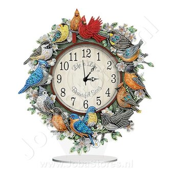 Diamond Painting Clock Birds