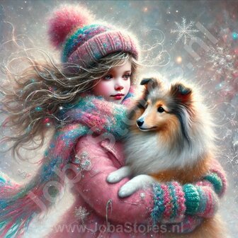 Diamond Painting Girl with Dog