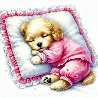 Diamond Painting Puppy with cushion