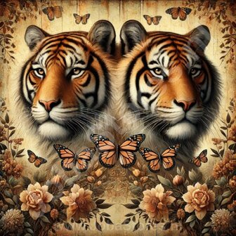 Diamond Painting Two Tigers