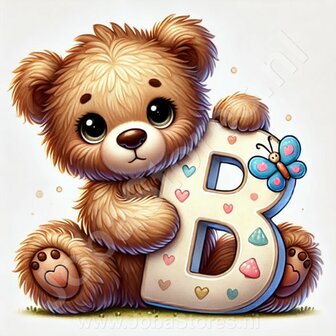 Diamond Painting Bear Letter B