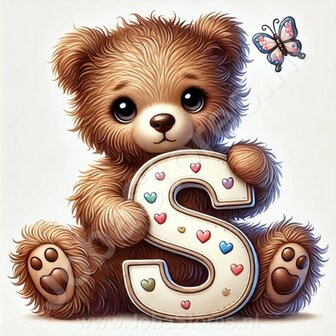 Diamond Painting Bear Letter S