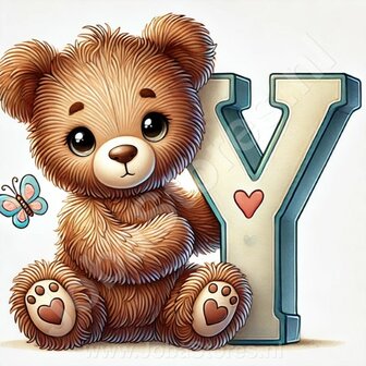 Diamond Painting Bear Letter Y