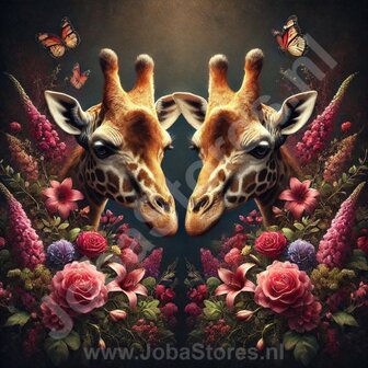 Diamond Painting Two Giraffes