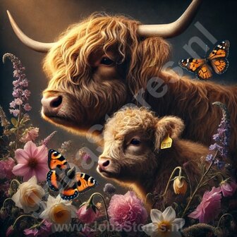 Diamond Painting Two Scottish Highlanders 03