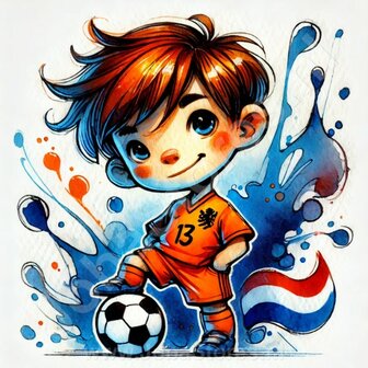 Diamond Painting Football Kid