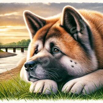 Diamond Painting Akita