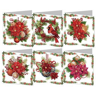 Diamond Painting Christmas Cards Set 12 (6 pieces)