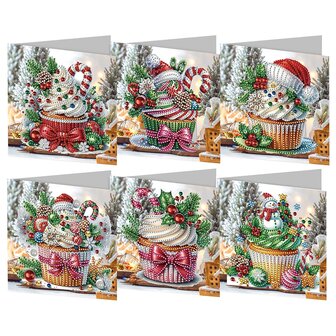 Diamond Painting Christmas Cards Set 14 (6 pieces)