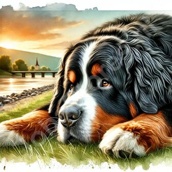 Diamond Painting Bernese Mountain Dog