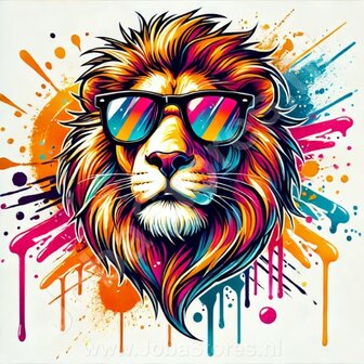 Diamond Painting Lion with Sunglasses