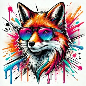 Diamond Painting Fox with sunglasses