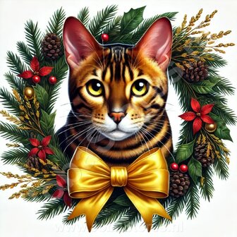 Diamond Painting Christmas Wreath - Bengal