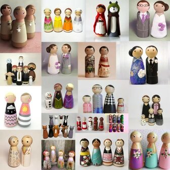 Peg Dolls 40 pieces