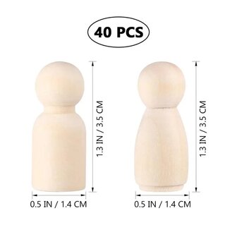 Peg Dolls 40 pieces