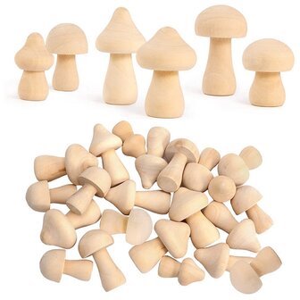 Peg Dolls Mushrooms 30 pieces