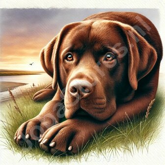 Diamond Painting Golden Retriever Brown