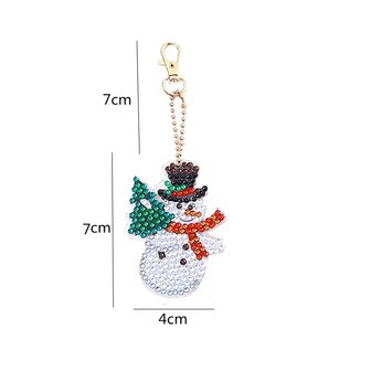 Diamond Painting Keychain set Christmas AA1209 (15 pieces)