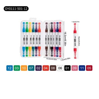 Acrylic markers in case (12, 36 or 48 pieces)