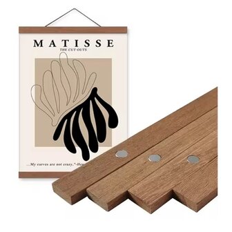 Magnetic frame dark wood (various sizes)