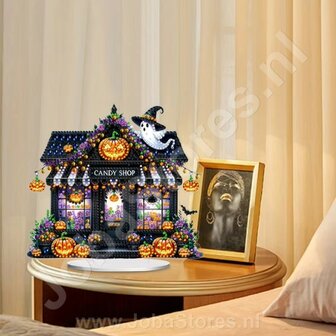 Diamond Painting Standing Halloween Ornament Candy Shop (20cm)