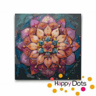 Painting by numbers Mandala Flower 50x50cm (HappyDots)