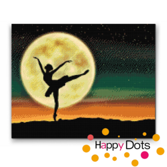 Diamond Painting Ballerina under the full moon (HappyDots)