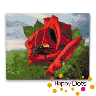 Diamond Painting Rose with Bee (HappyDots)