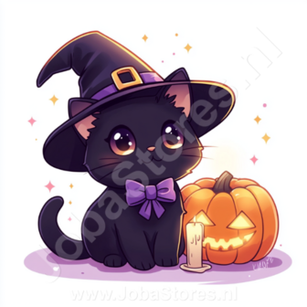 Diamond Painting Halloween cat 07