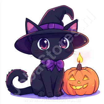 Diamond Painting Halloween cat 08