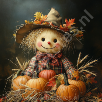 Diamond Painting Halloween scarecrow 02