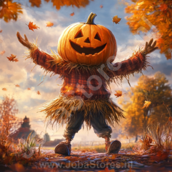 Diamond Painting Halloween scarecrow 04