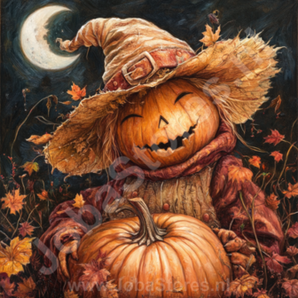 Diamond Painting Halloween scarecrow 06