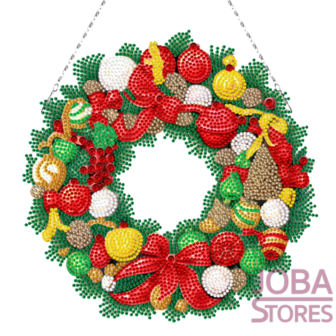 Diamond Painting Christmas Wreath 003