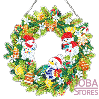 Diamond Painting Christmas Wreath 005