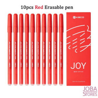 Erasable pen set Kaco Joy Red (10 pieces)