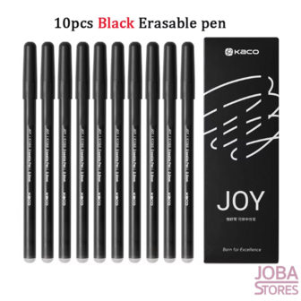 Erasable pen set Kaco Joy Black (10 pieces)