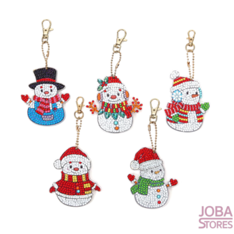 Diamond Painting Keychain Set Christmas AA911 - Snowman