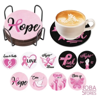 Diamond Painting Coasters - Love (9 pieces)